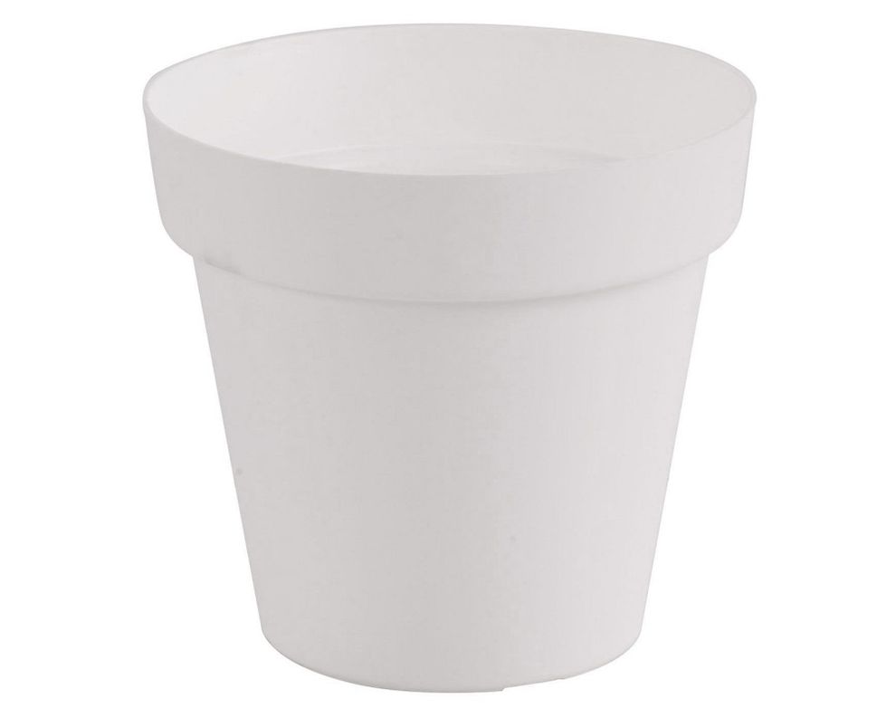 Macetero 16 cm Capri blanco Outzen-1