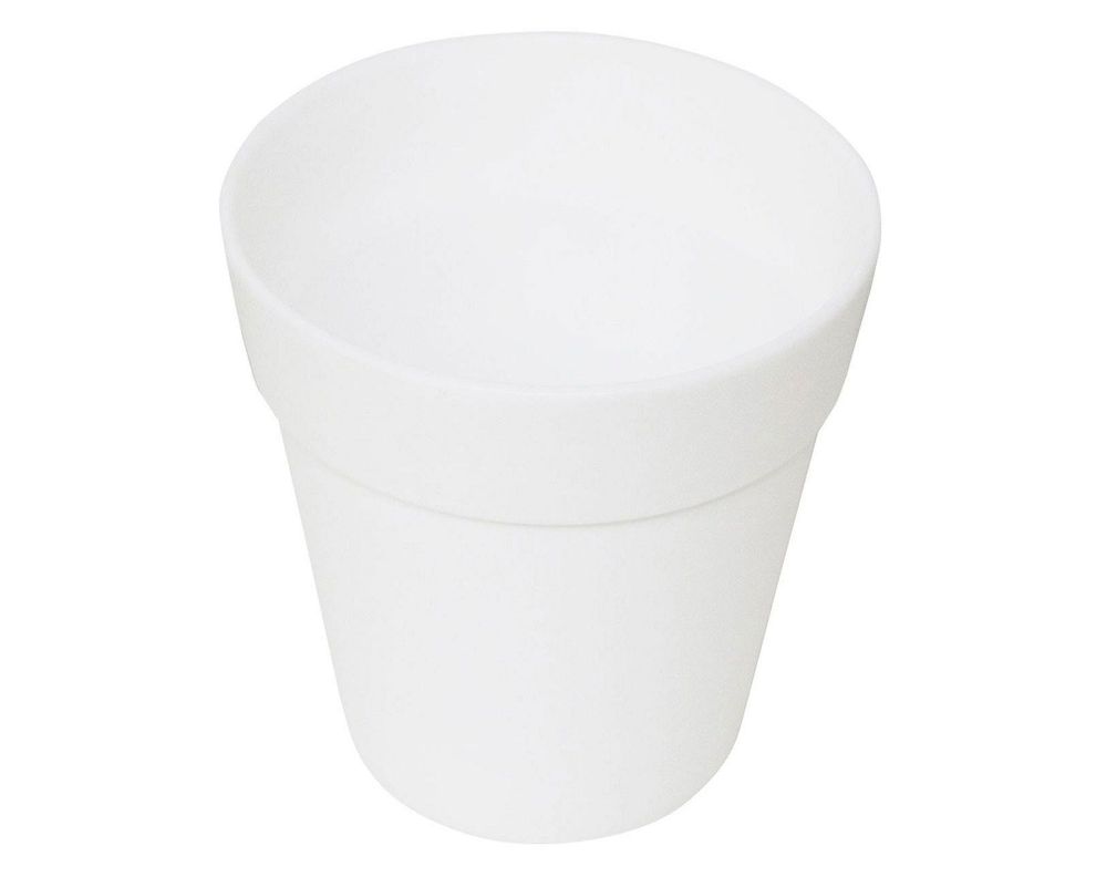 Macetero 18 cm Capri blanco Outzen-0