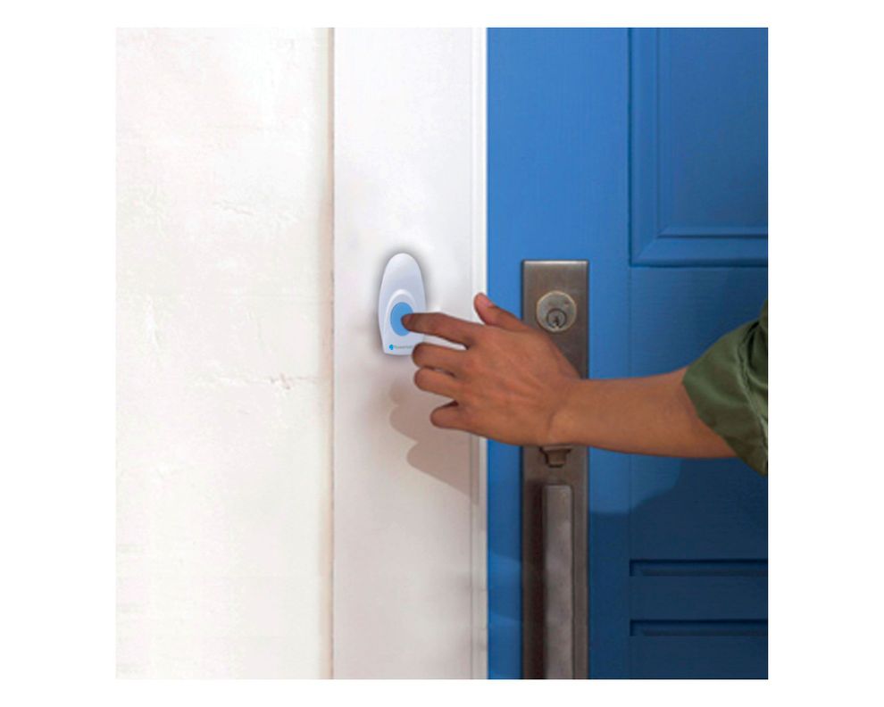 Timbre inalámbrico 36 melodías Doorbell verde/blanco Powerlab-7