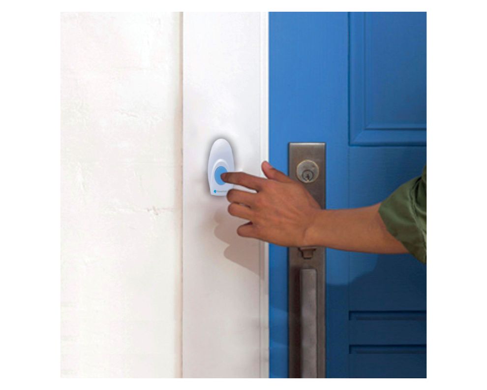 Timbre inalámbrico 36 melodías Doorbell azul/blanco Powerlab-7