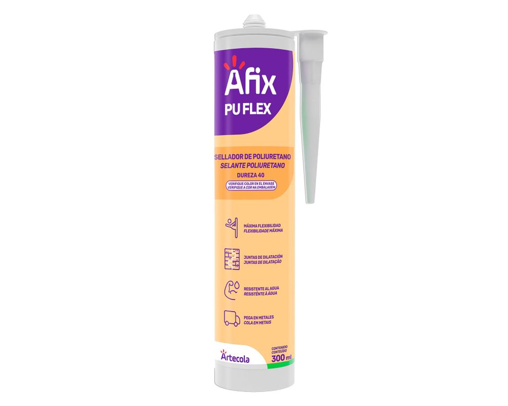 Sellante poliuretano 300 ml PU 40 gris-0