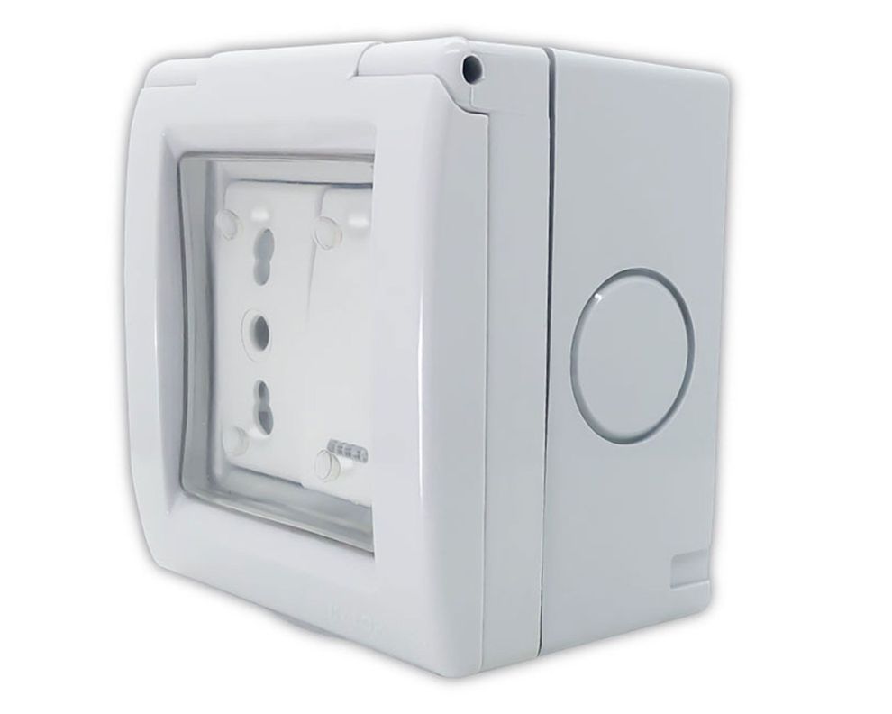 Caja sigma interruptor 9/12 + enchufe 16A Kalop-1