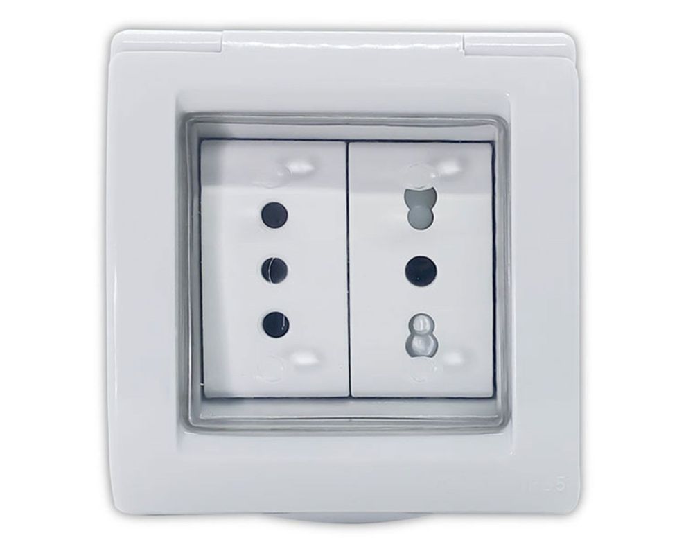 Enchufe caja sigma 10/16A IP55 gris Kalop-0