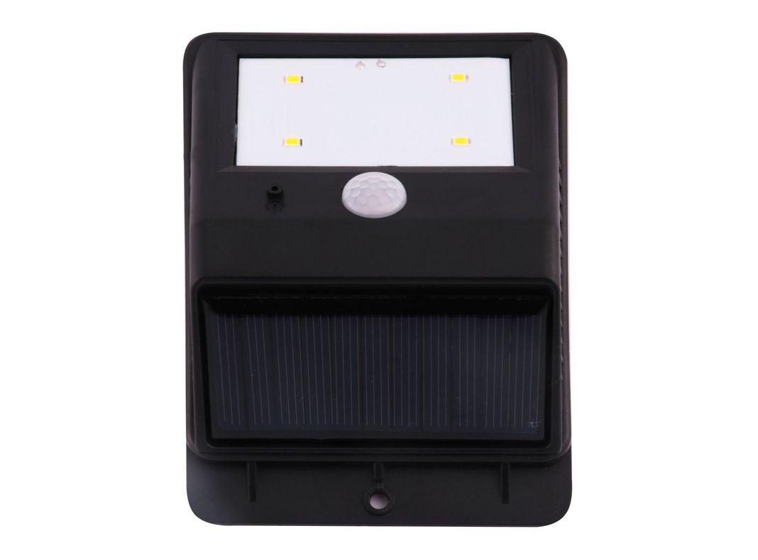 Aplique solar muro 1L LED mini negro ByP-0