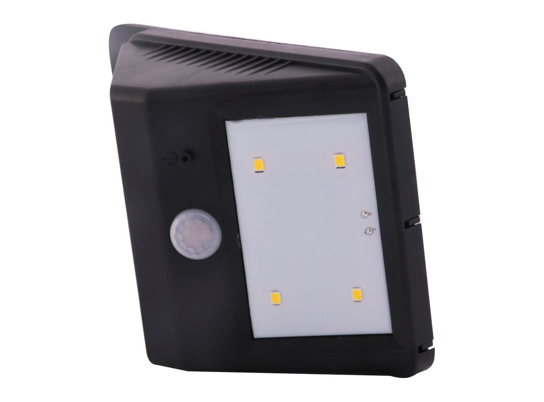 Aplique solar muro 1L LED mini negro ByP-3