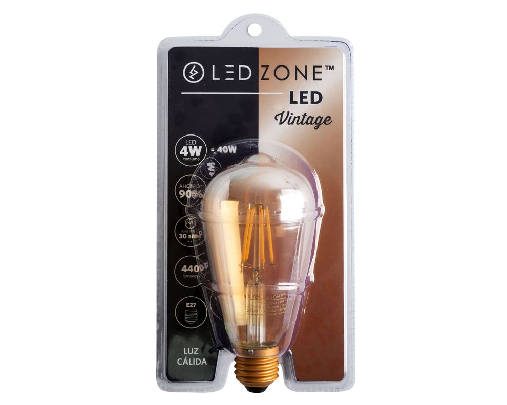 Ampolleta LED 40W E27 luz cálida Ledzone-2