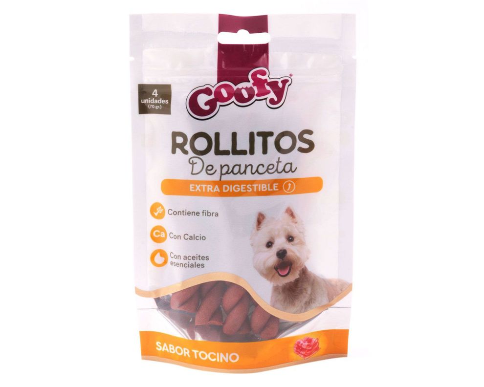 Rollito perro extra digestible costilla 4 unidades Goofy-0