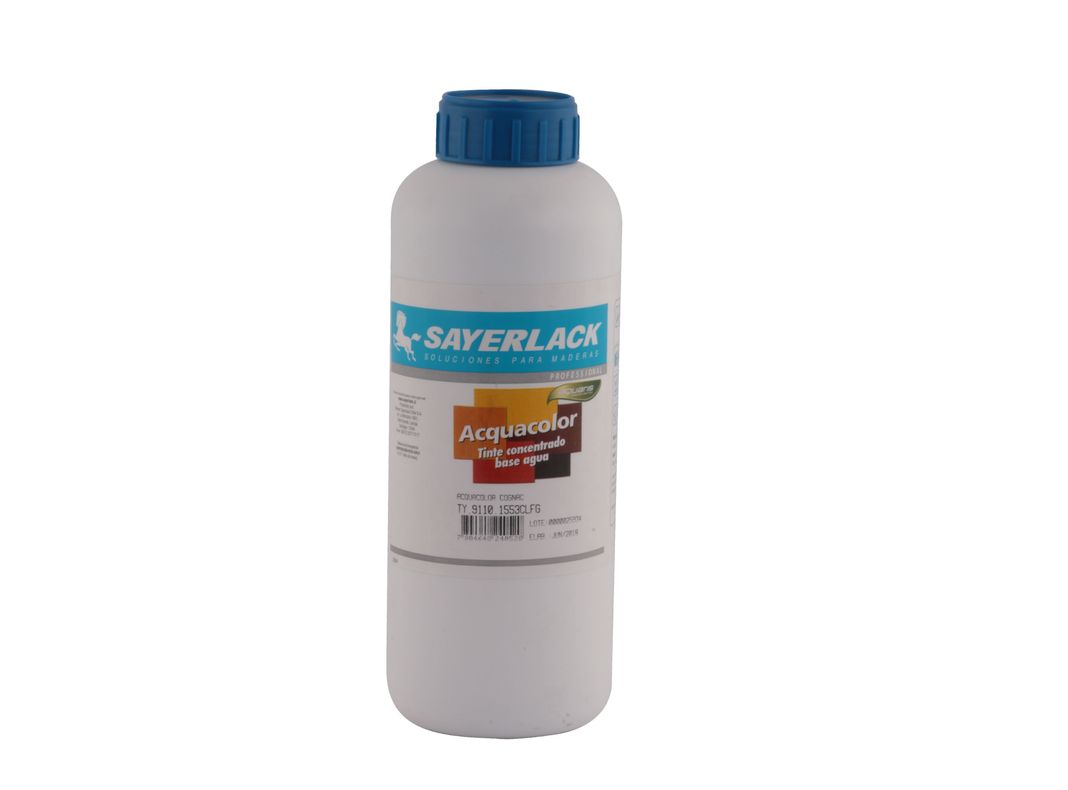 Tinta base agua 1 litro Aqcuacolor cognac Sayerlack-0