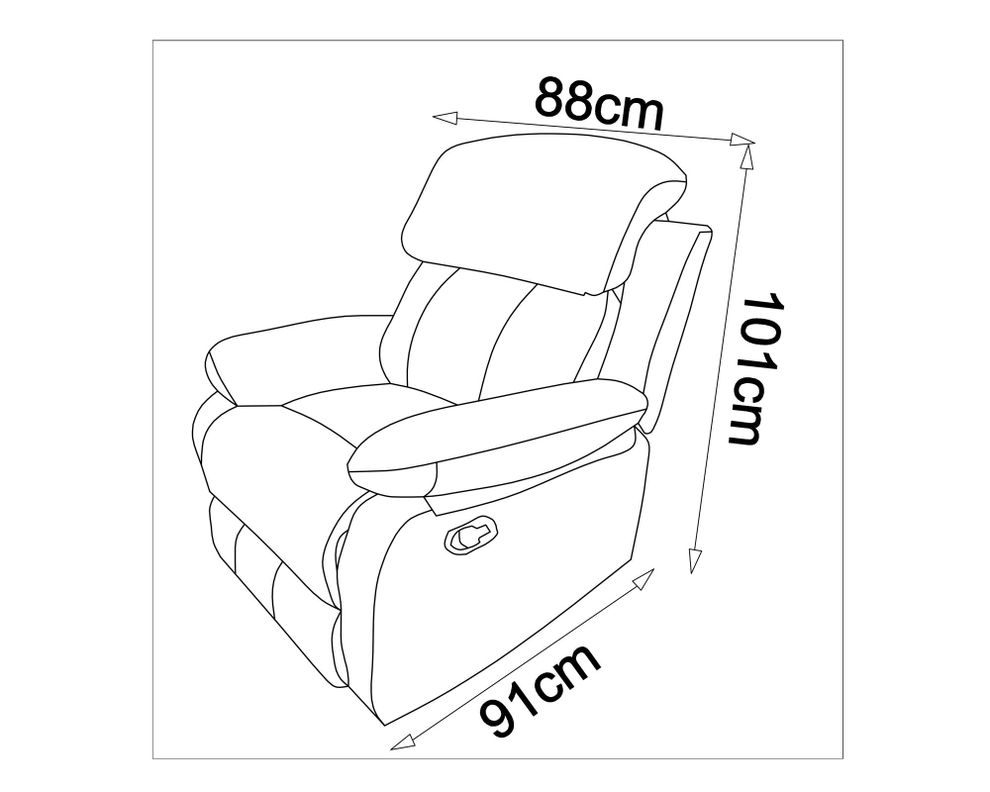 Berger reclinable Novel gris M+Design-2