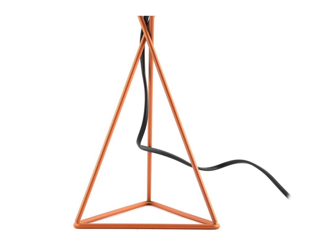 Lámpara sobremesa 1L E14 Gatria base cobre Abitare-2
