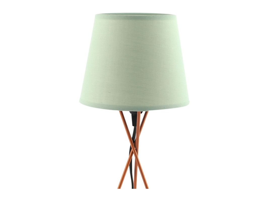 Lámpara sobremesa 1L E14 Gatria base cobre Abitare-1