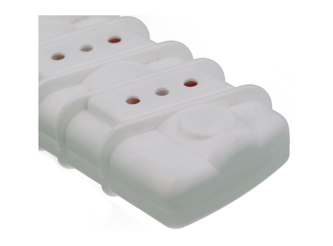 Alargador 5 posiciones 3 m 2 USB blanco Rittig-3