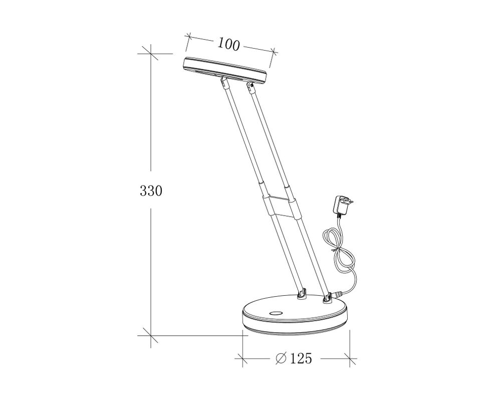 Lámpara escritorio LED Cora Abitare-6