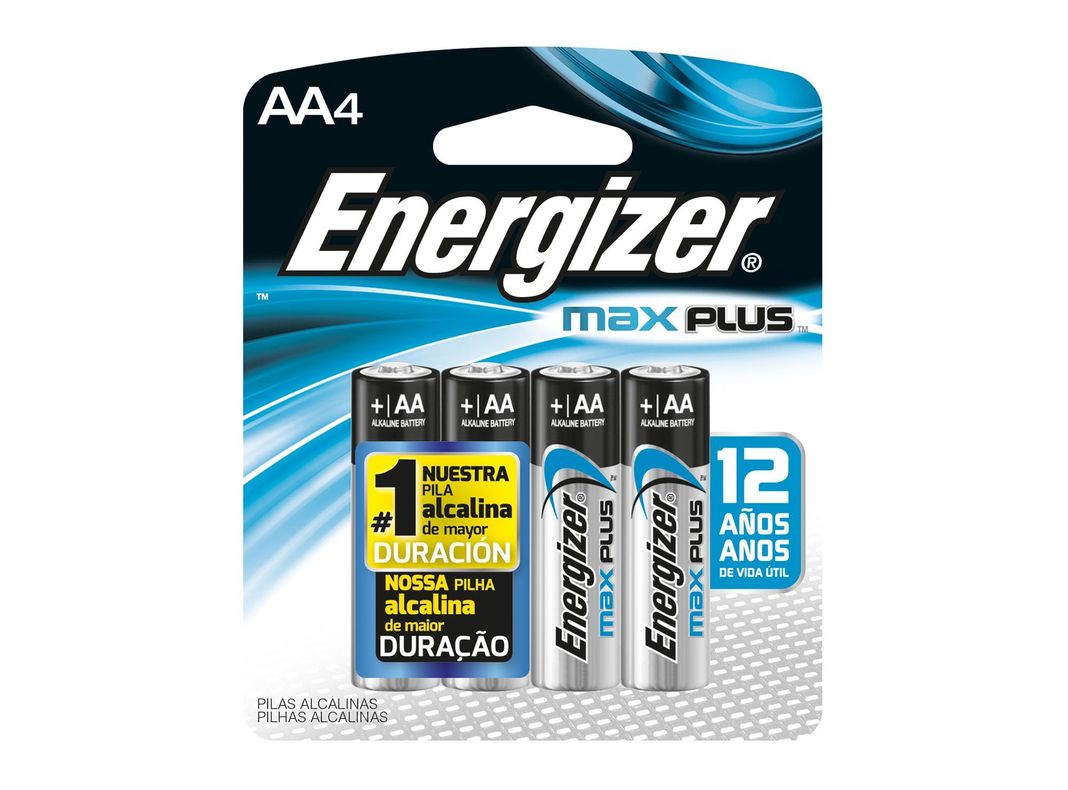Pila alcalina Max Plus AA 4 unidades Energizer-1