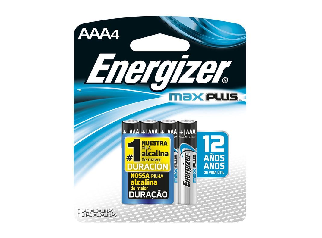Pilas alcalina Max Plus AAA 4 unidades Energizer-1