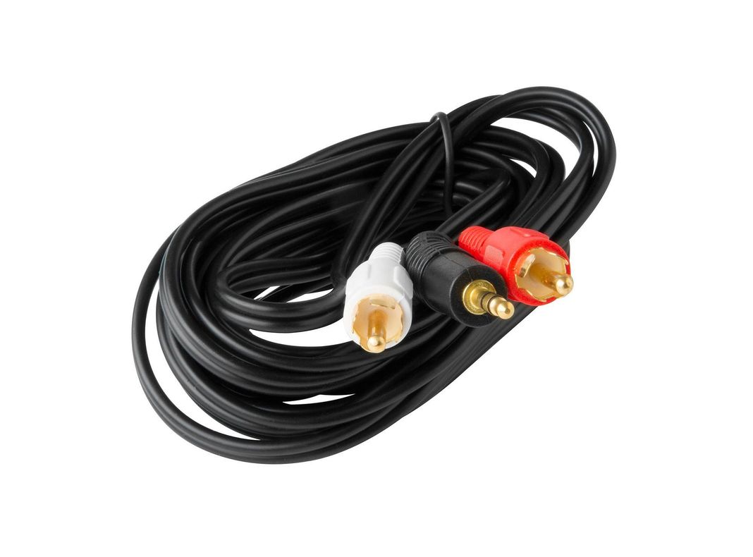 Cable Y 3 m MA-3190 stereo conectores RCA y miniplug Macrotel-0
