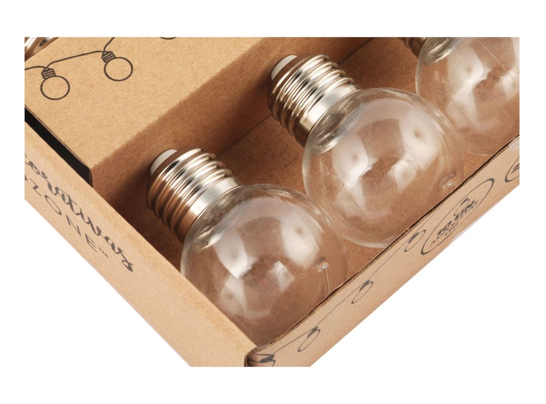 Guirnalda 10L ampolleta LED transparente Ledzone-1