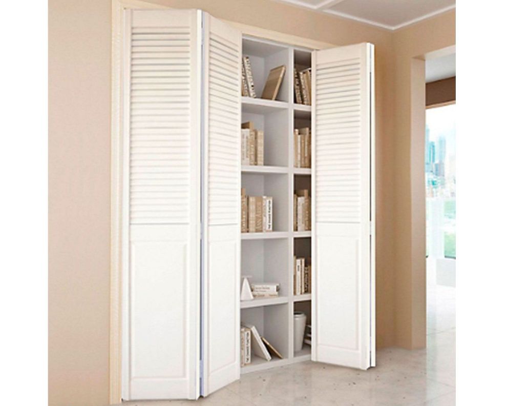 Puerta Clóset Set 100x200 cm Blanca Pino Radiata Temsa-0