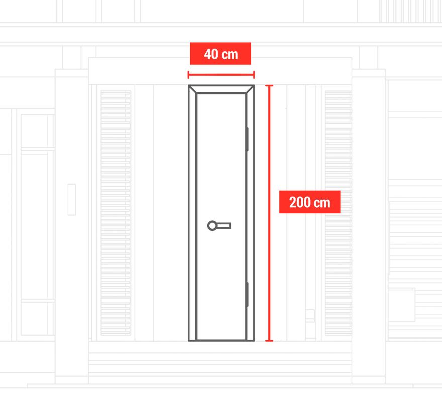 Puerta Clóset Hoja 40x200 cm Blanca Pino Radiata Temsa-5