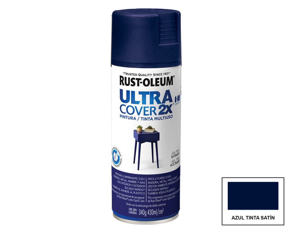 Spray multiusos azul tinta satín Ultra Cover 2X-0
