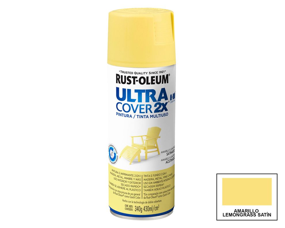 Spray multiusos amarillo lemongrass satín Ultra Cover 2X-0