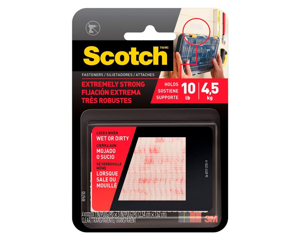 Cinta de montaje en tiras Extremadamente fuerte 2.54x7.62 cm-0