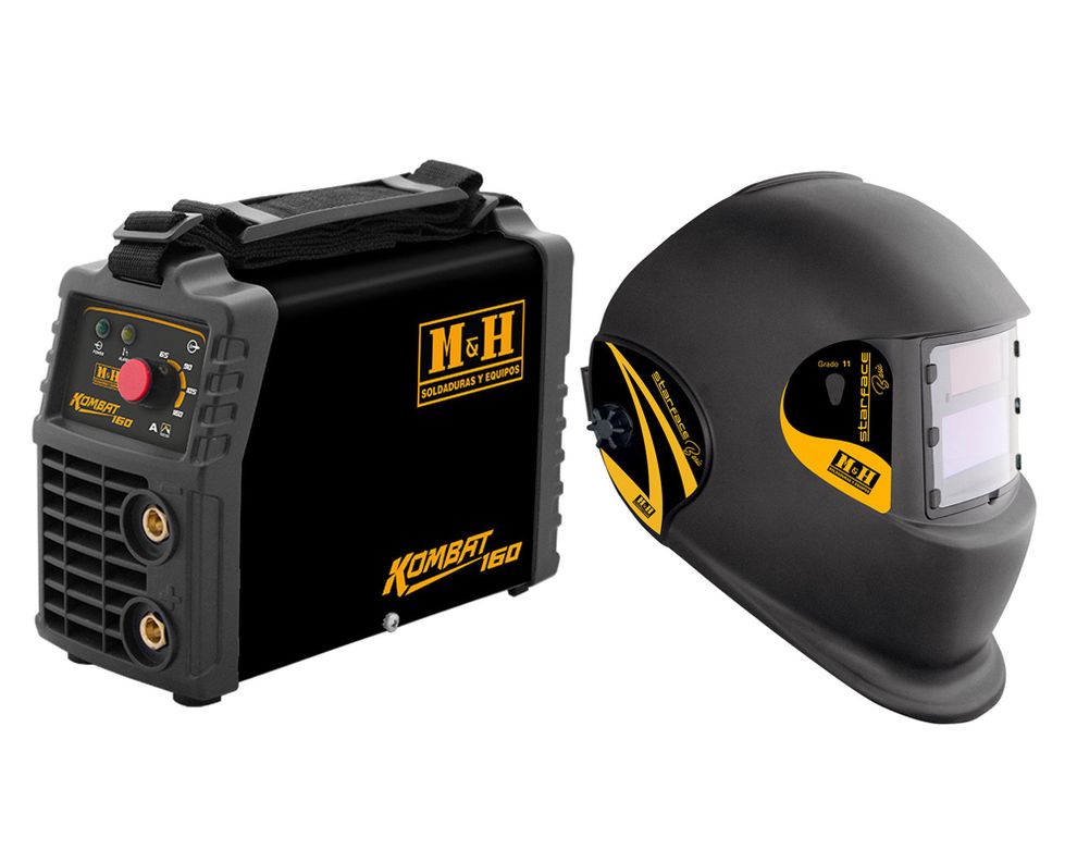 Soldadora Kombat 160 + máscara soldar M&H-0