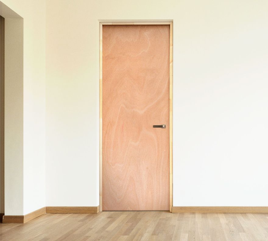 Puerta Interior Terciado 70x200 cm Igal Precolgada cm Igal derecha con perforación.-0