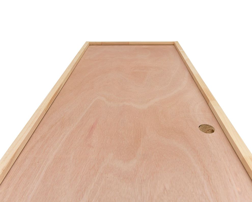 Puerta Interior Terciado 70x200 cm Igal Precolgada cm Igal derecha con perforación.-3