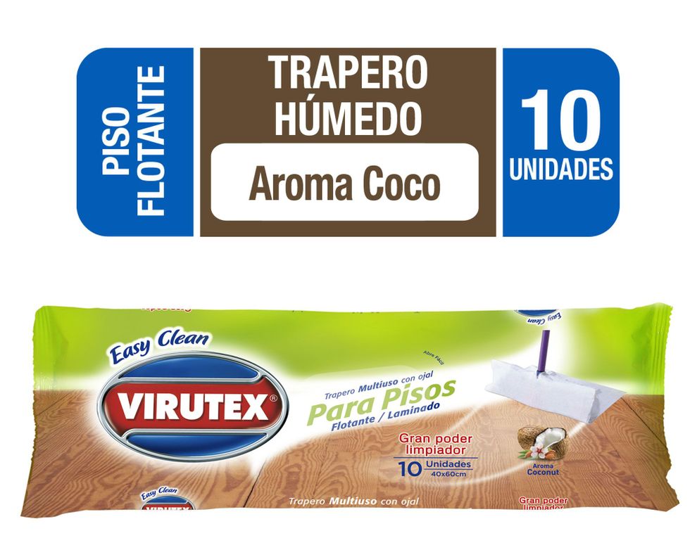 Trapero multiuso con ojal coconut 10 unidades Virutex-0