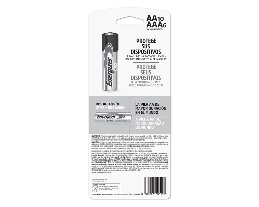 Pila alcalina 8AA + 4AAA Energizer-3