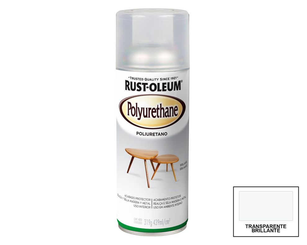 Barniz poliuretano spray 439 ml Specialty transparente brillante Rust-Oleum-0