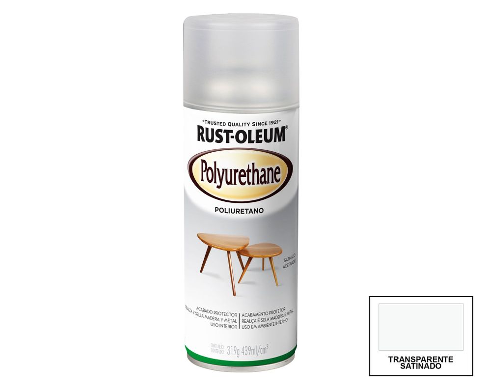Barniz poliuretano spray 439 ml Specialty transparente satín Rust-Oleum-0