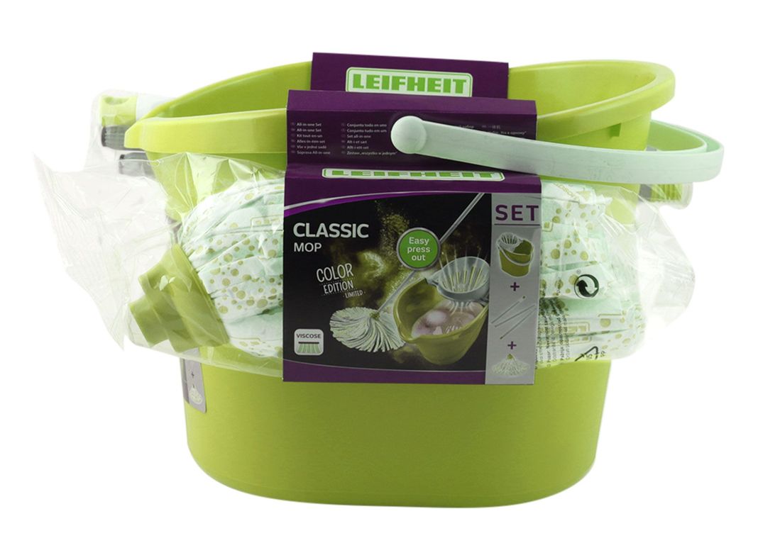 Balde 12 litros + mopa Classic Leifheit-5