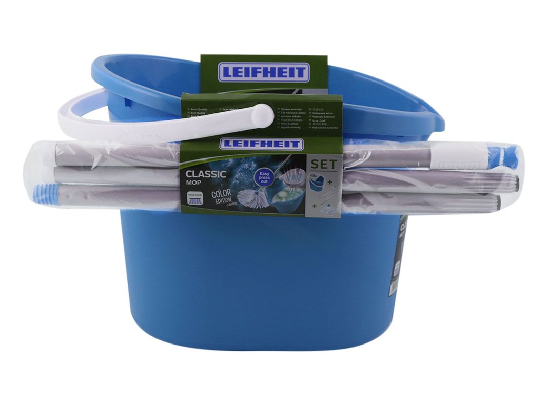 Balde 12 litros + mopa Classic Leifheit-1