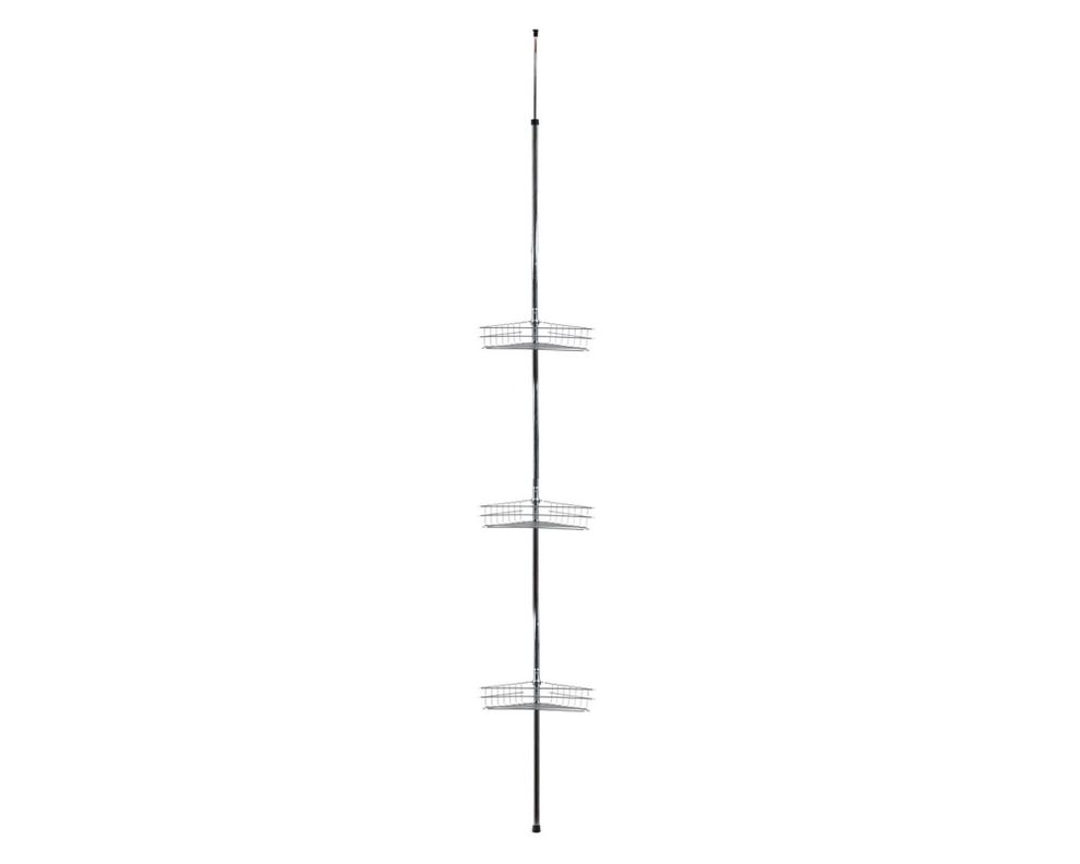 Organizador ducha 250 cm cromo Cotidiana-0