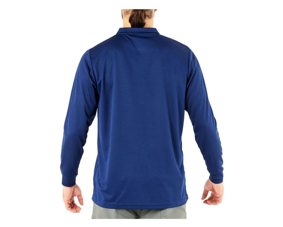 Polera manga larga Cooldry azul Alaska-3
