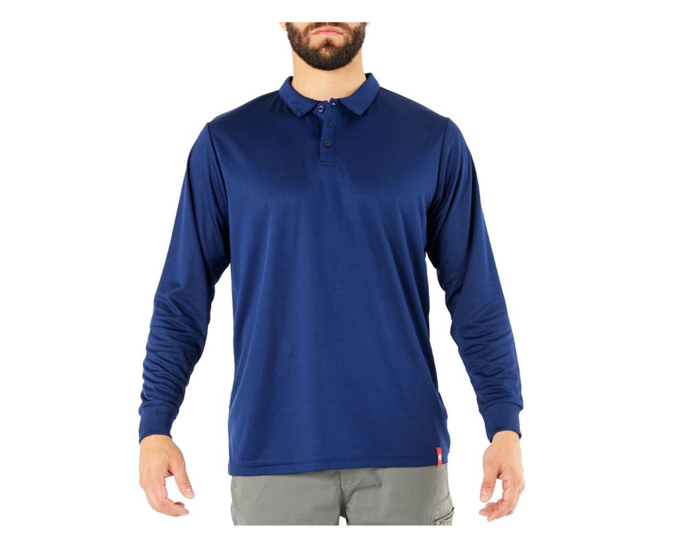 Polera manga larga Cooldry azul Alaska-2
