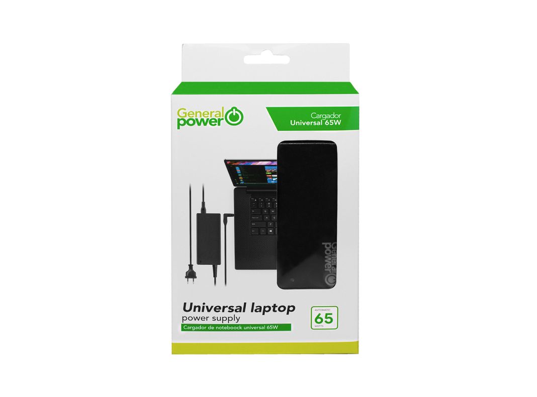 Cargador universal 65W negro General power-1