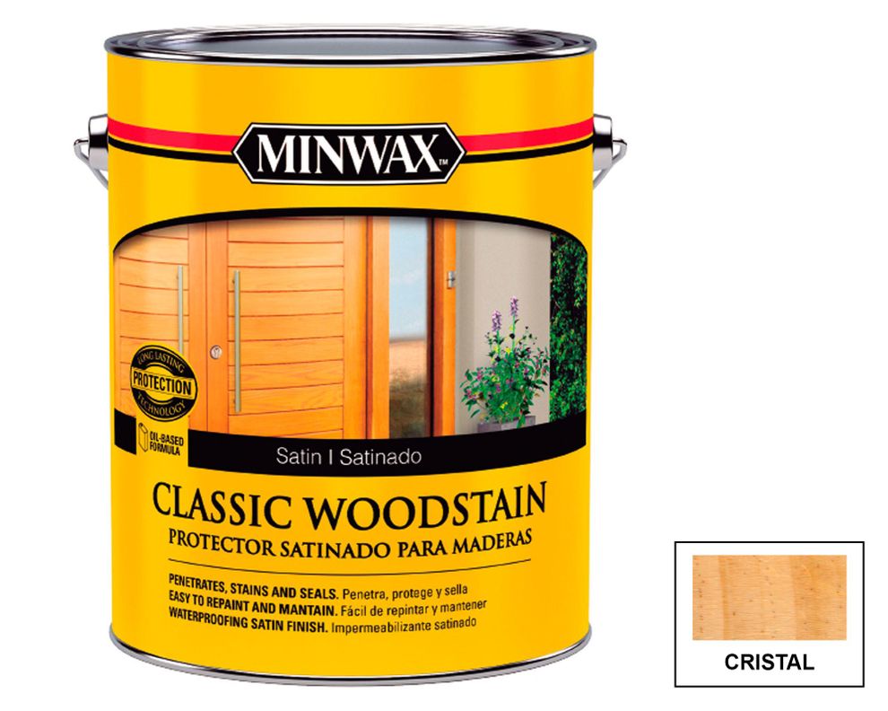 Protector de madera 1 galón Classic woodstain cristal satín Minwax-0