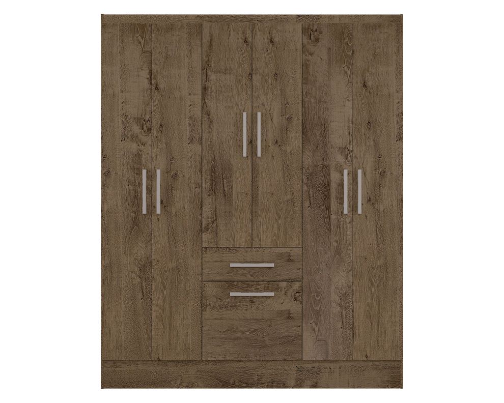 Clóset 6 puertas 1 cajón 1 zapatero moca M+Design-0