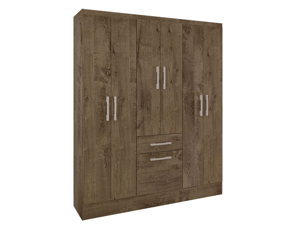 Clóset 6 puertas 1 cajón 1 zapatero moca M+Design-1