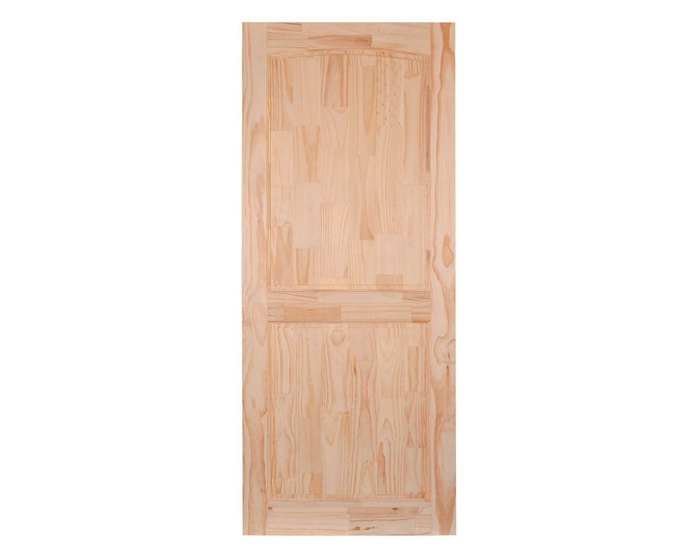 Puerta Pino Radiata Ranco 80x220 cm 2 Paneles Moldupanel-1