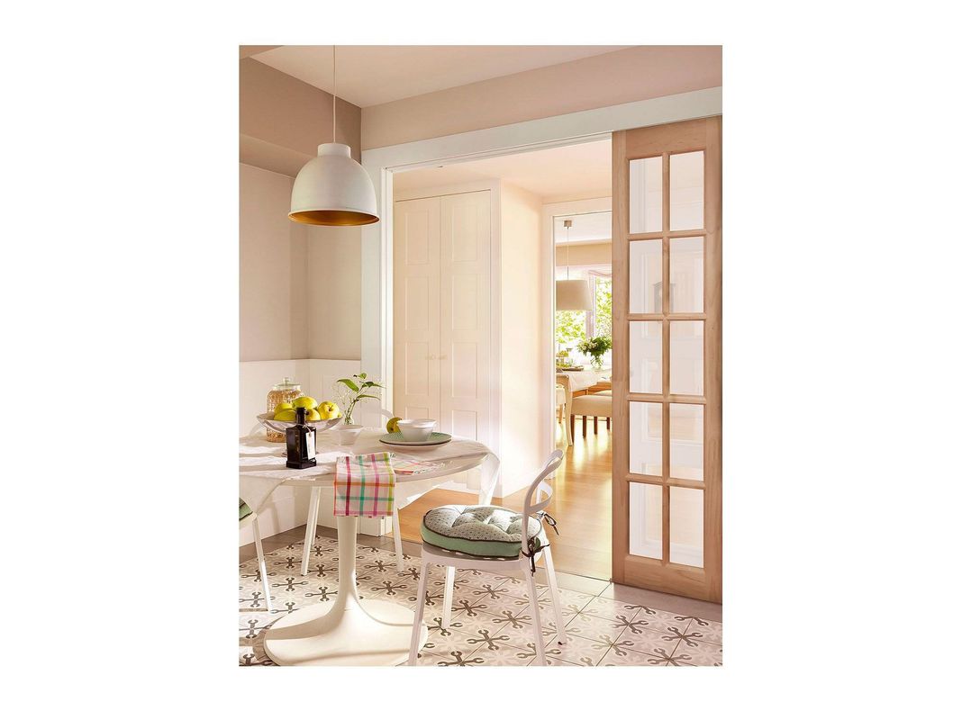 Mampara Pino Radiata Sevillana 50x210 cm 10 Vidrios Moldupanel-3