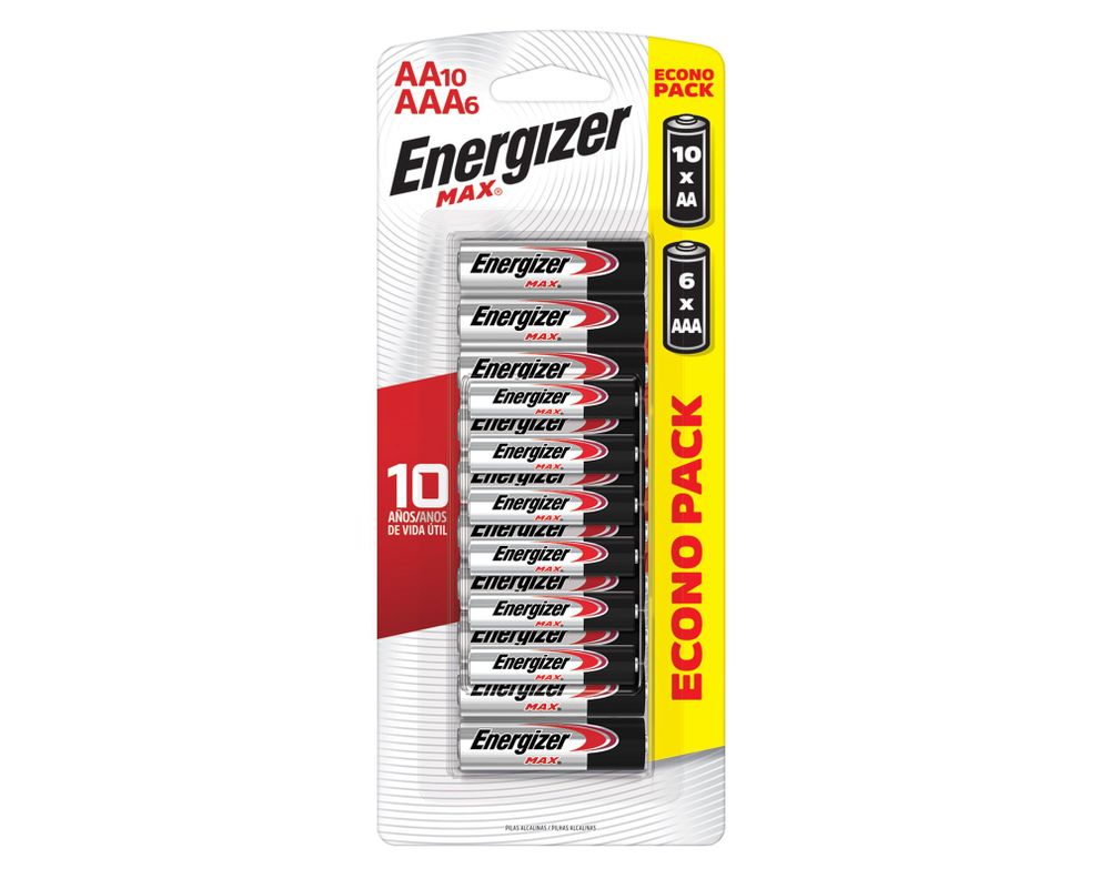 Pila alcalina 10AA + 6AAA Energizer-2
