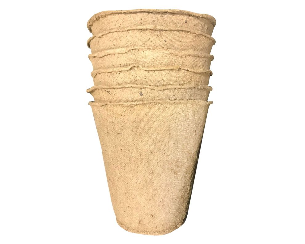 Macetero 10 cm biodegradable 6 unidades Huerto sano.-0