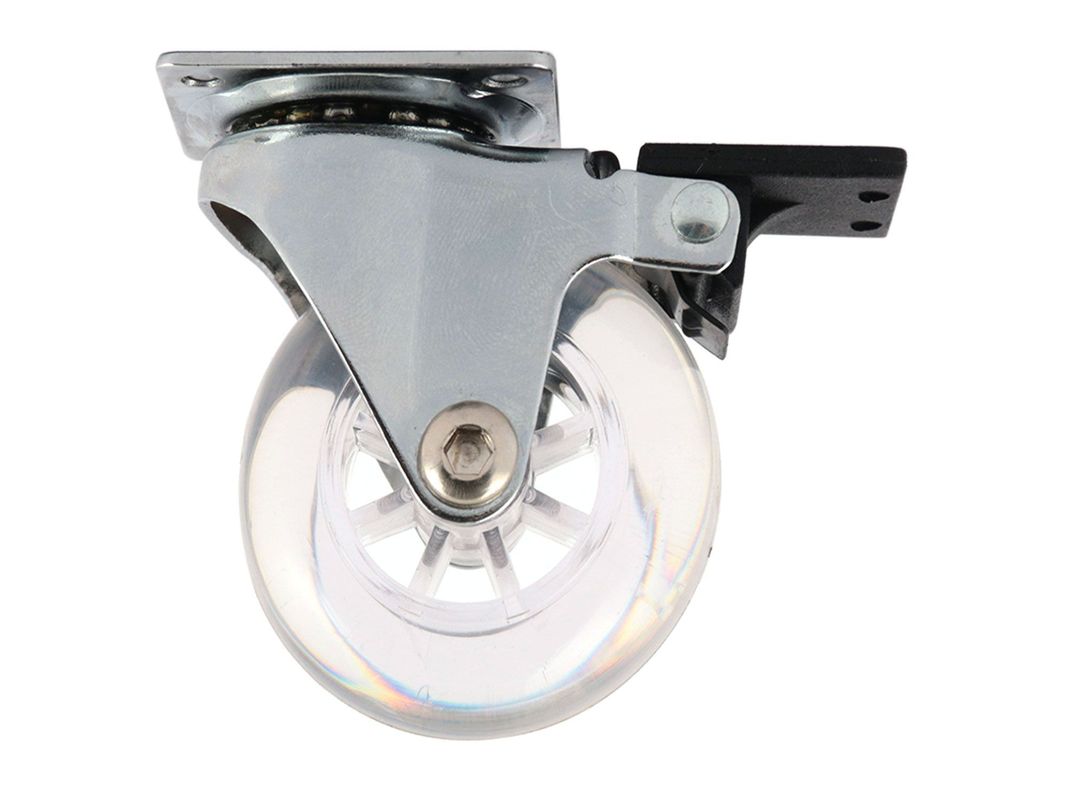 Rueda 50 mm placa con freno Gevemac-2