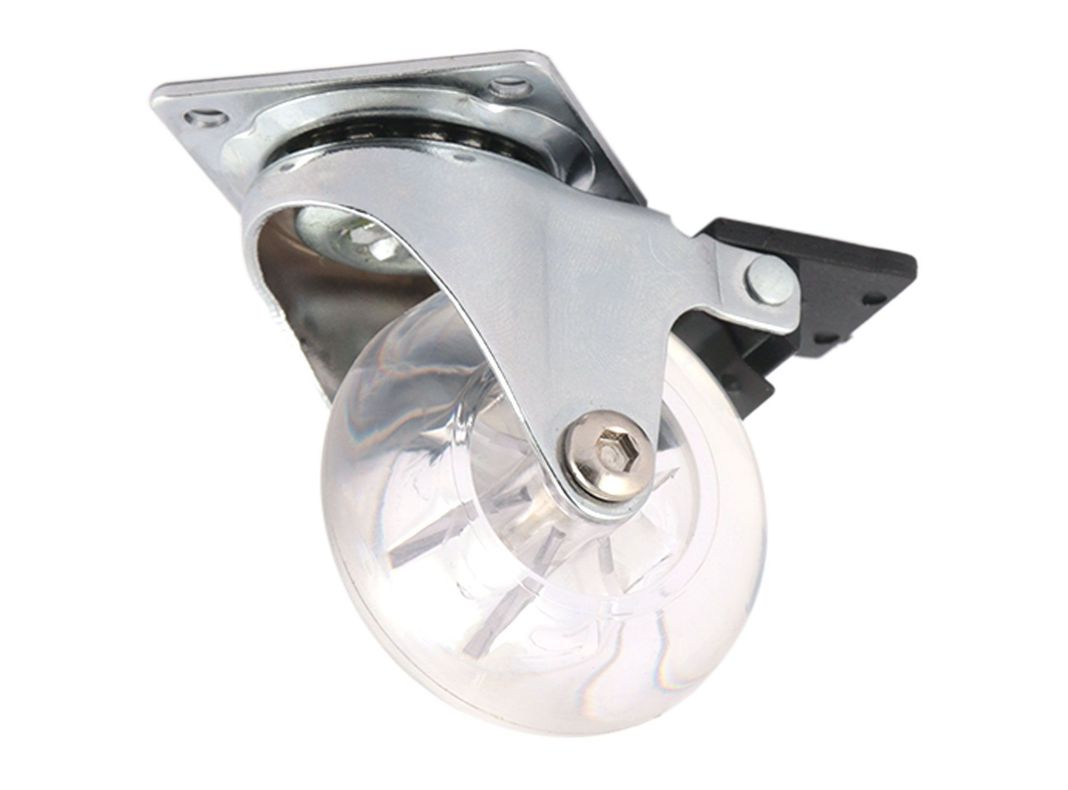 Rueda 50 mm placa con freno Gevemac-1