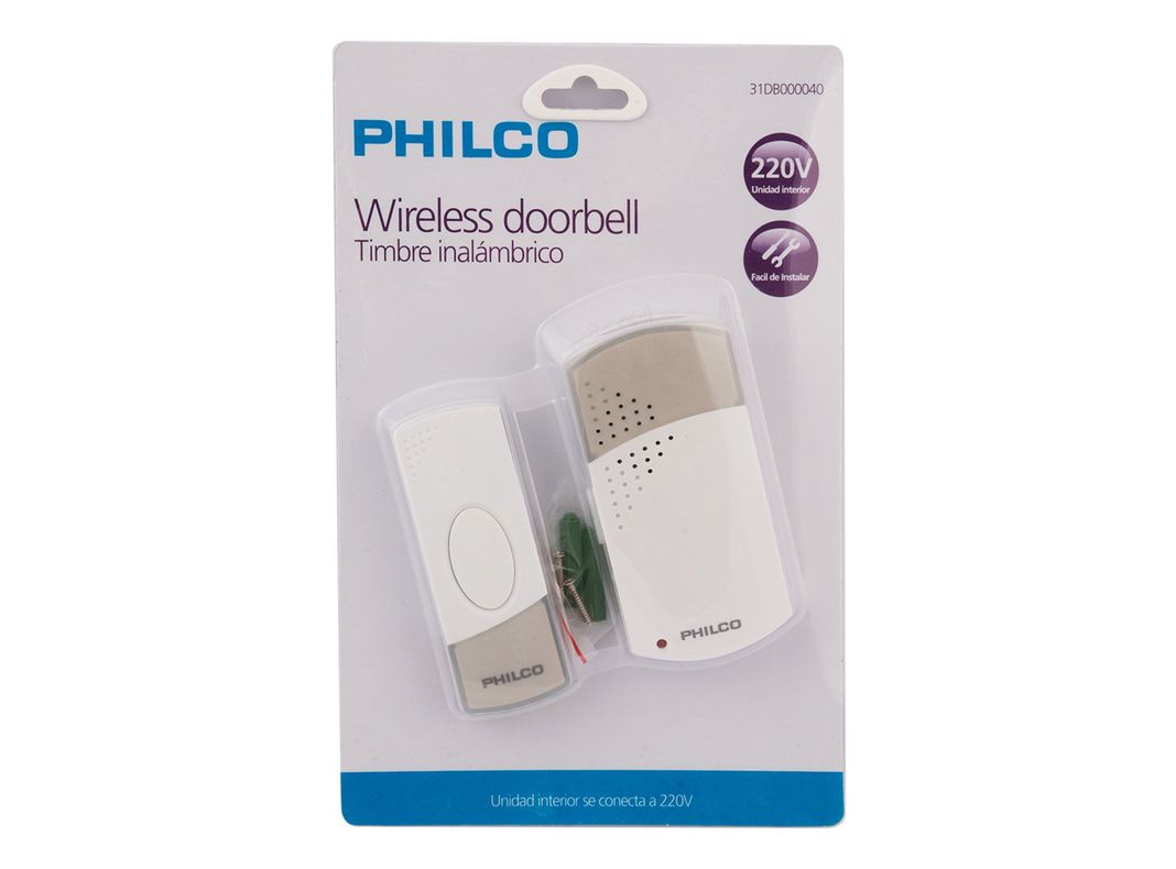 Timbre inalámbrico 220V 32 tonos Philco-5