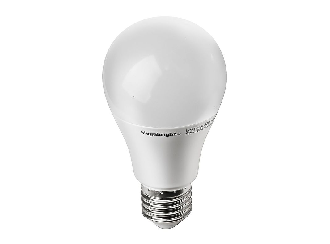 Ampolleta LED 9,5W E27 luz fría A60 Megabright-1
